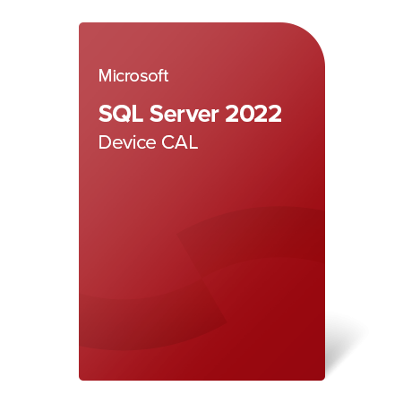 Microsoft SQL Server 2022 Standard 10 Device CAL / aktywacja online / klucz produktu